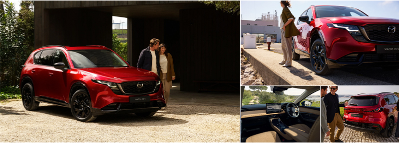 Next generation Mazda CX-5 exterior and interior image collage